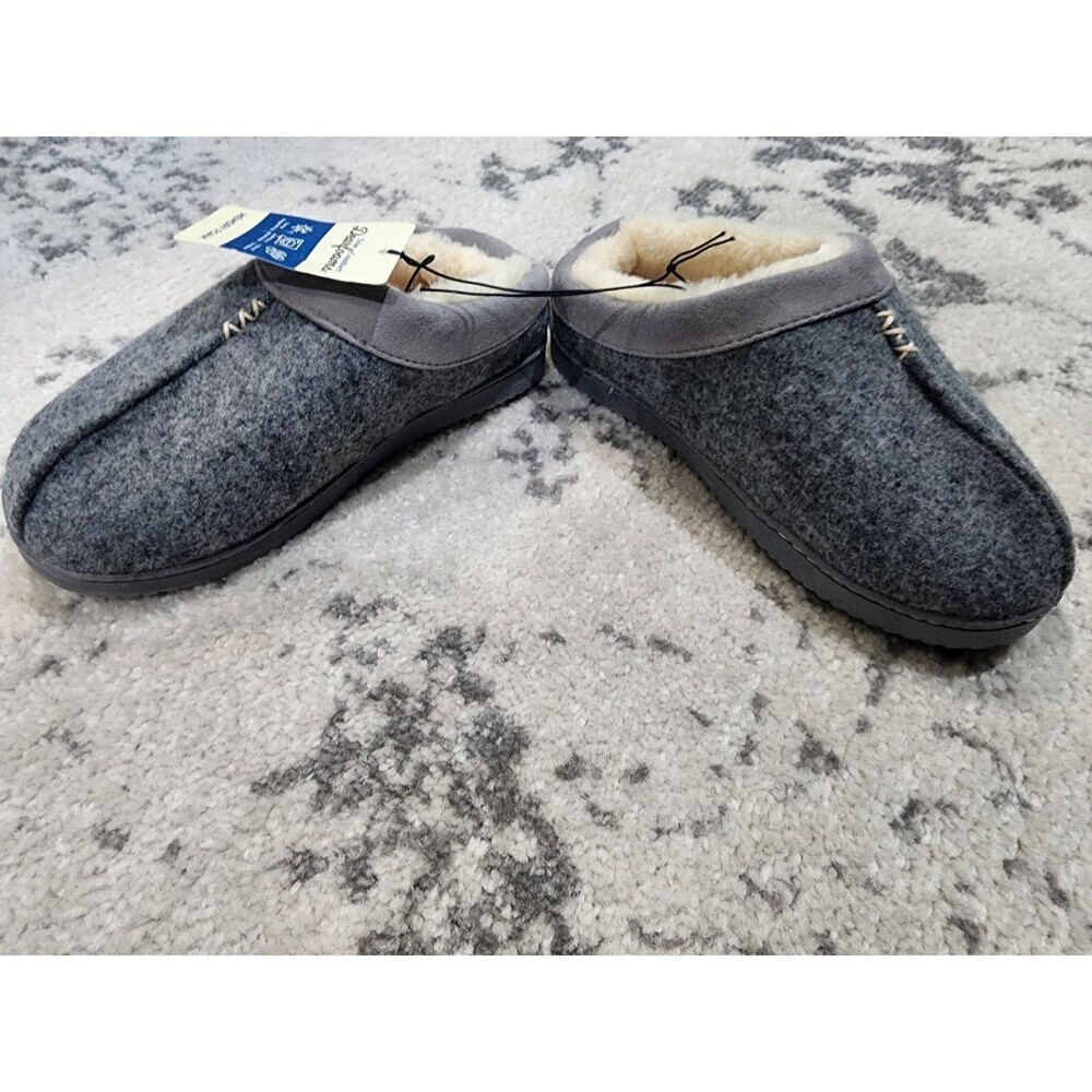 Women’s Dearfoams Indoor Outdoor Memory Foam Clog Slippers Small 5/6 GREY NEW - Picture 2 of 8